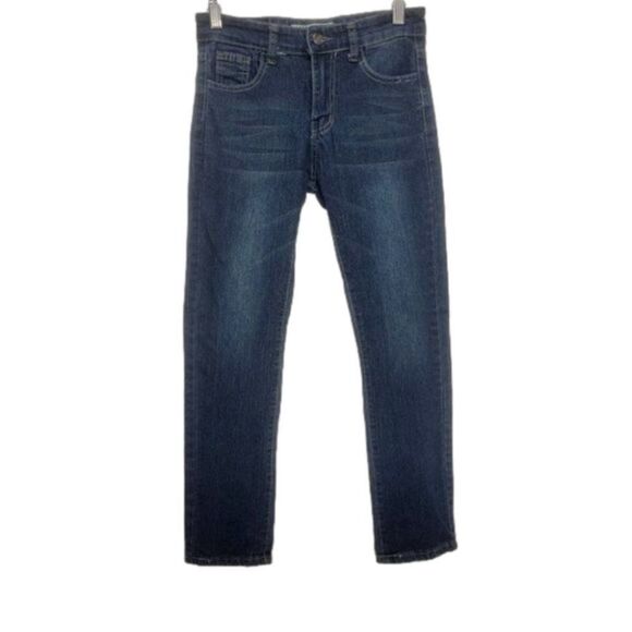 𝅺BLUE Rag Dark Wash Straight Leg - Picture 1 of 11